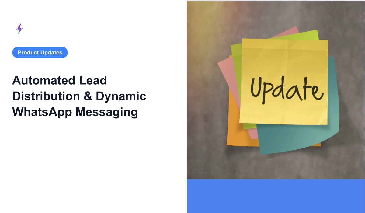 Automated Lead Distribution & Dynamic WhatsApp Messaging