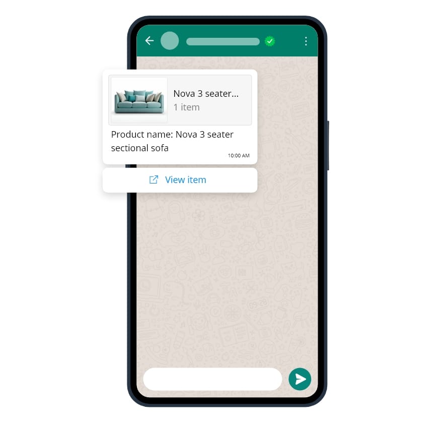 WhatsApp catalog example